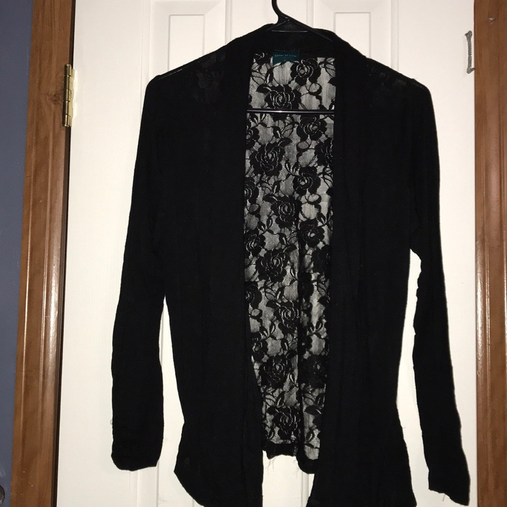 Black lace Shaw